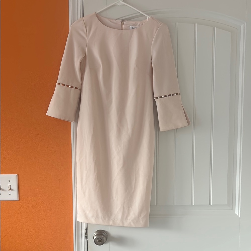 Calvin Klein Petite Pink Cream Women's Dress